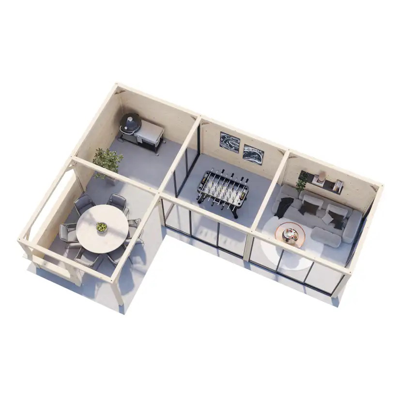 Uterum Palmako Lenna 33,2 m2 Set 421 Slide