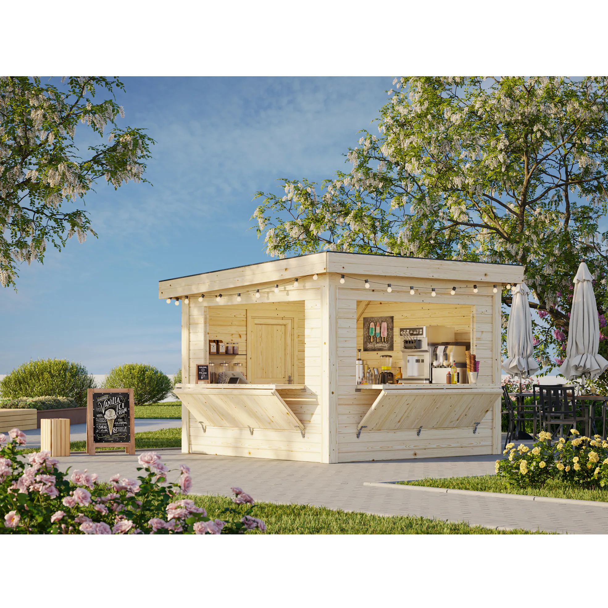 Kiosk Palmako Lenna 8,3 m2 Set 305