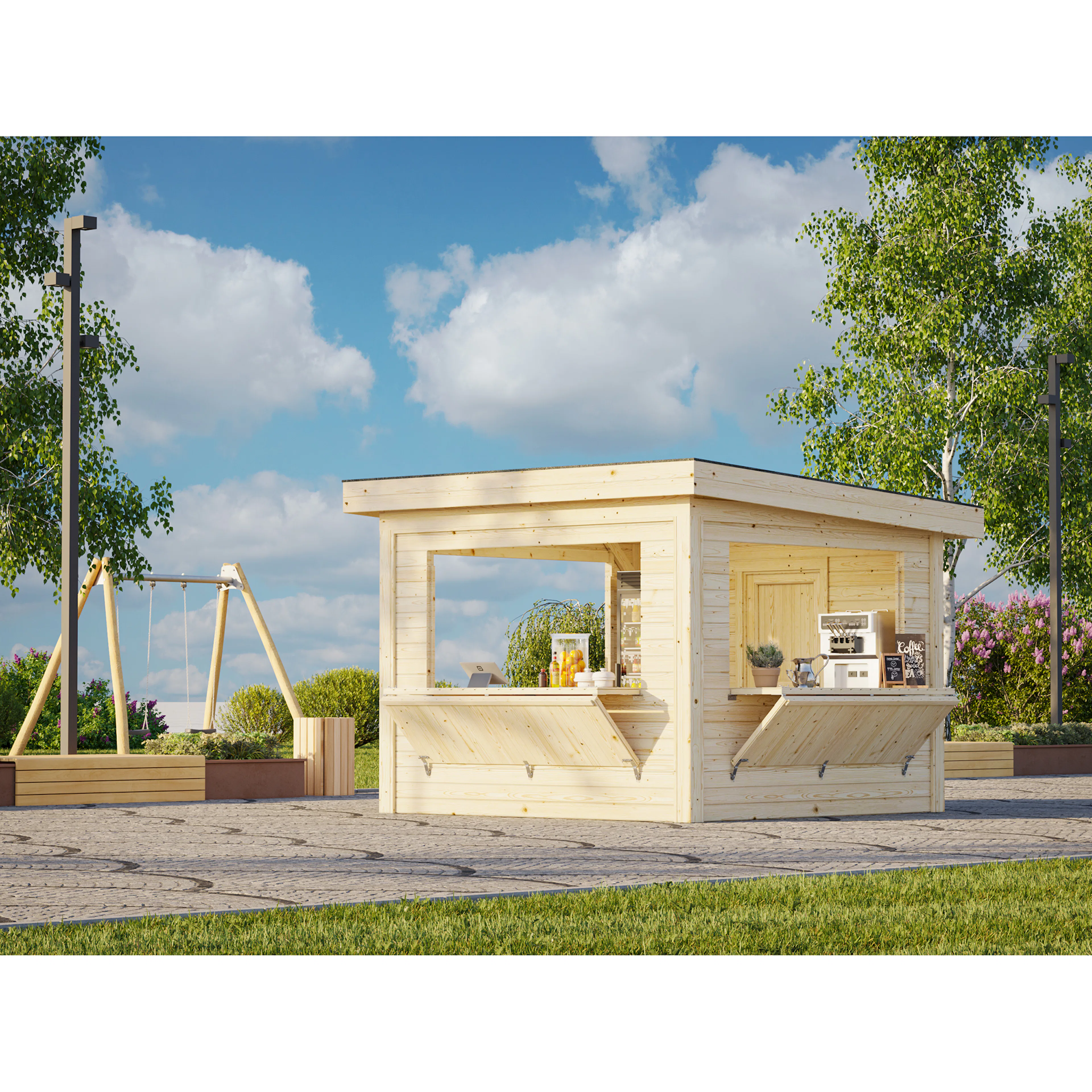 Kiosk Palmako Lenna 8,3 m2 Set 306