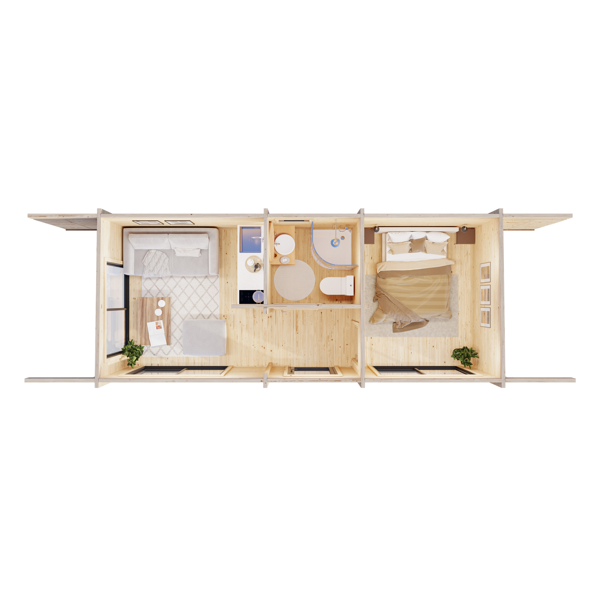 Trädgårdshus Cecilia 23,9 m2