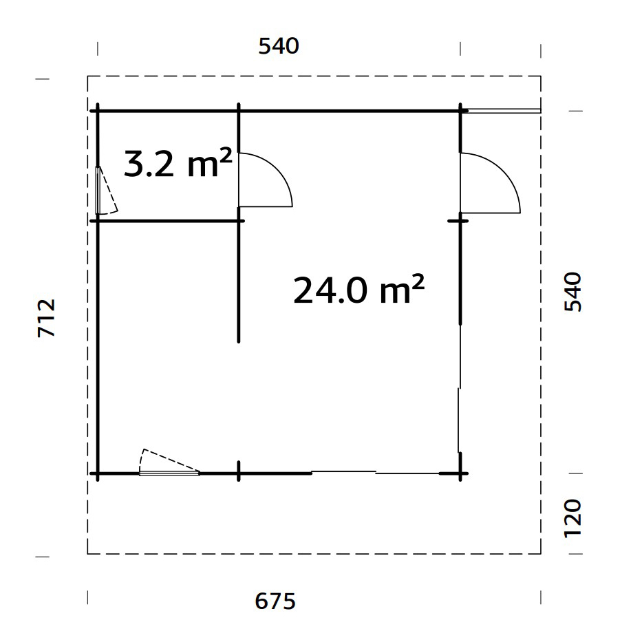 Trädgårdshus Cecilia 29,2 m2