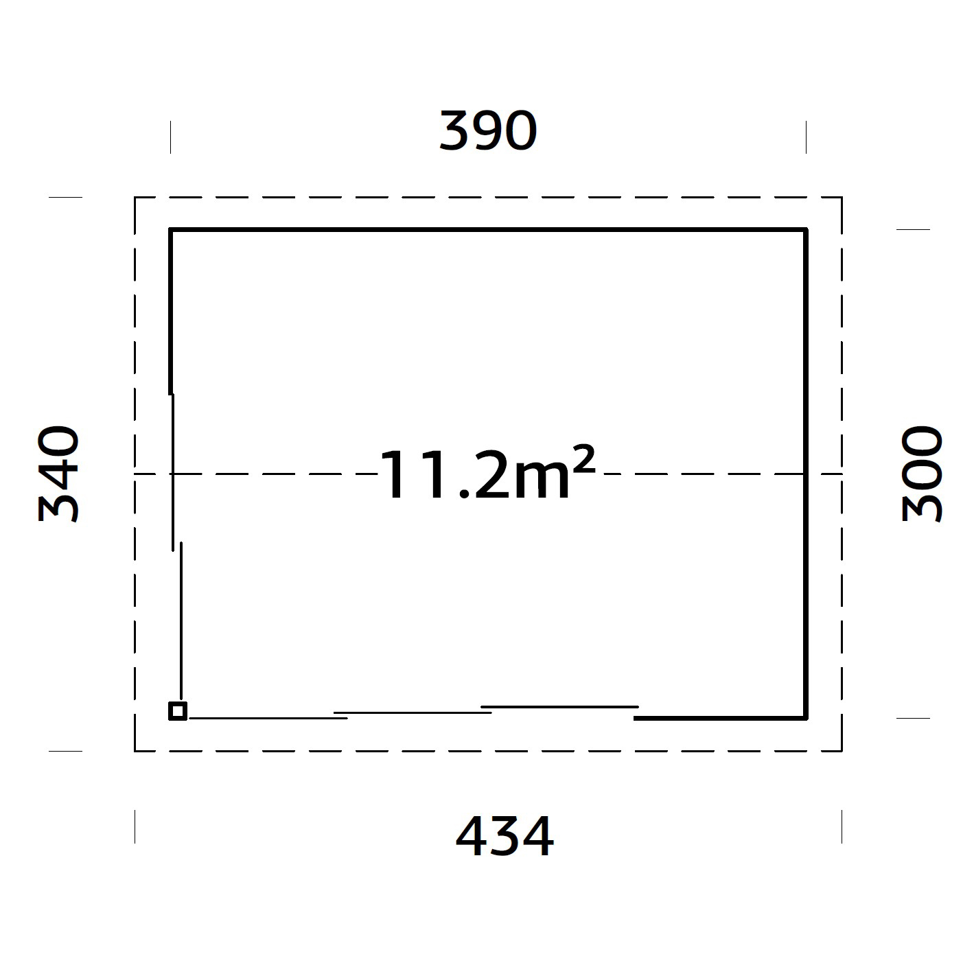 Stuga Palmako Amanda 11,7 m2