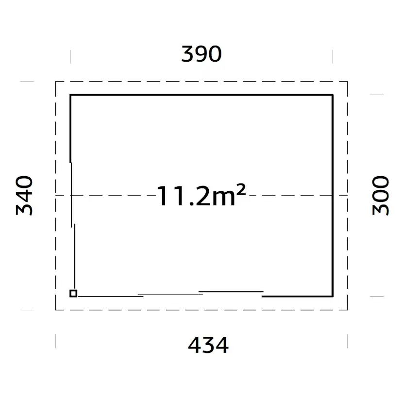 Stuga Palmako Amanda 11,7 m2