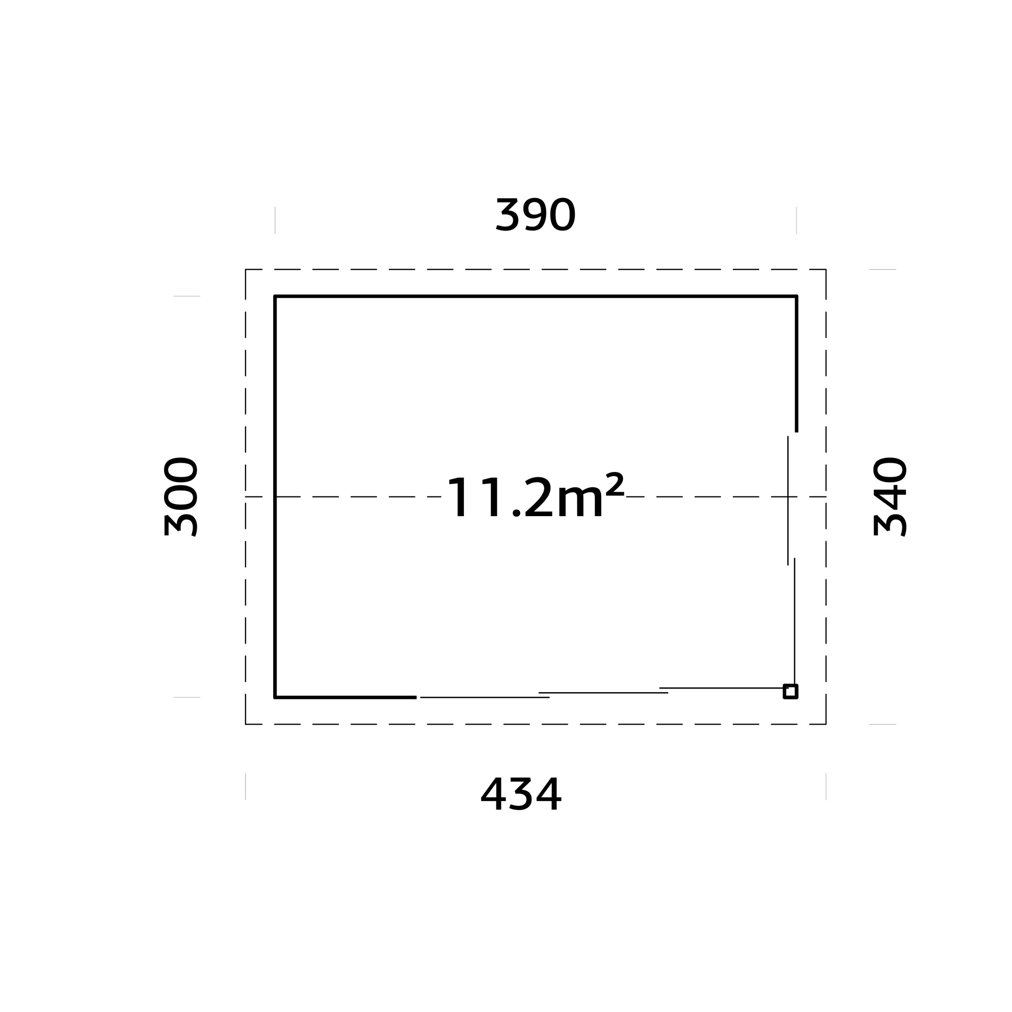 Stuga Palmako Amanda 11,7 m2