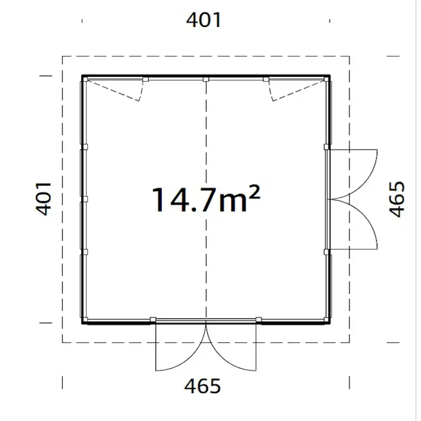 Paviljong Palmako Isabella 16,1 m2