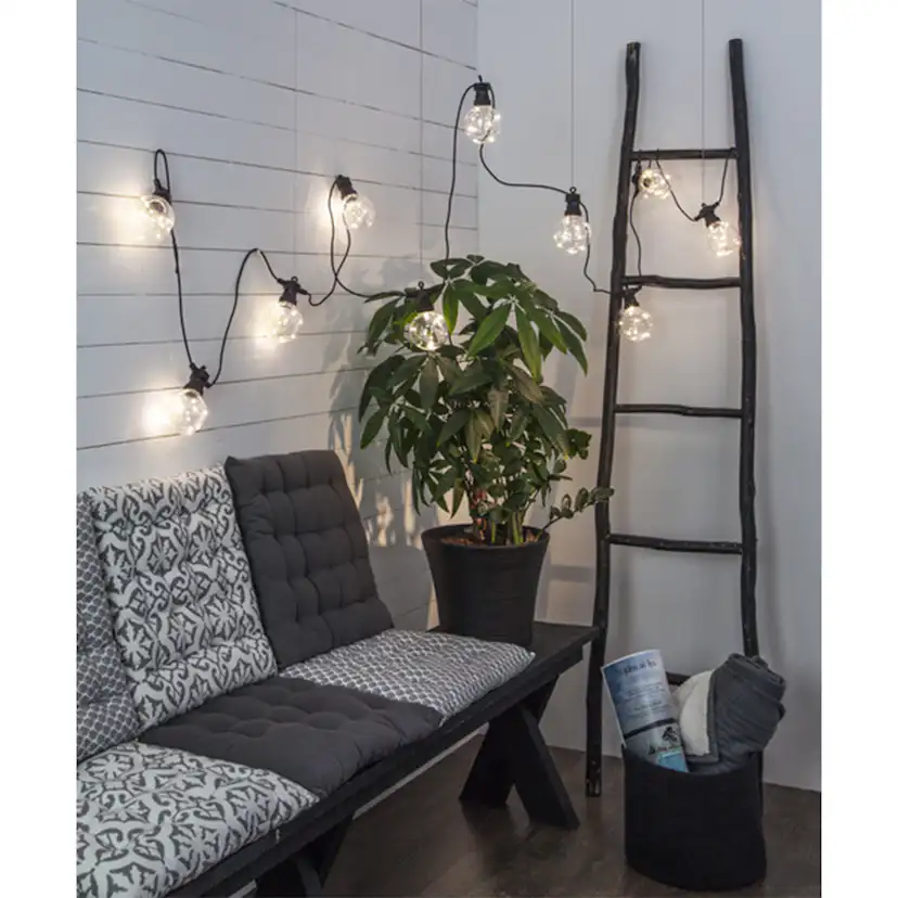 Ljusslinga Star Trading Big Circus 10L LED Utebelysning Svart