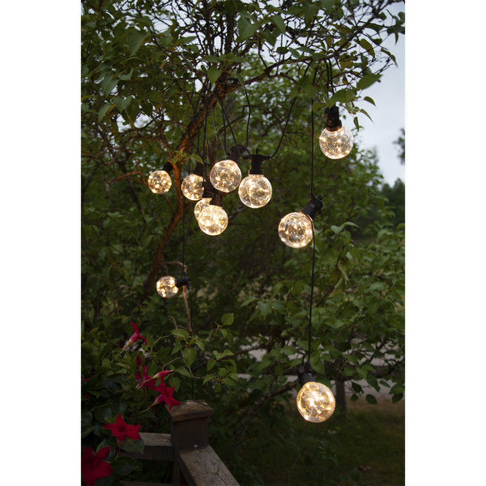 Ljusslinga Star Trading Big Circus 10L LED Utebelysning Svart