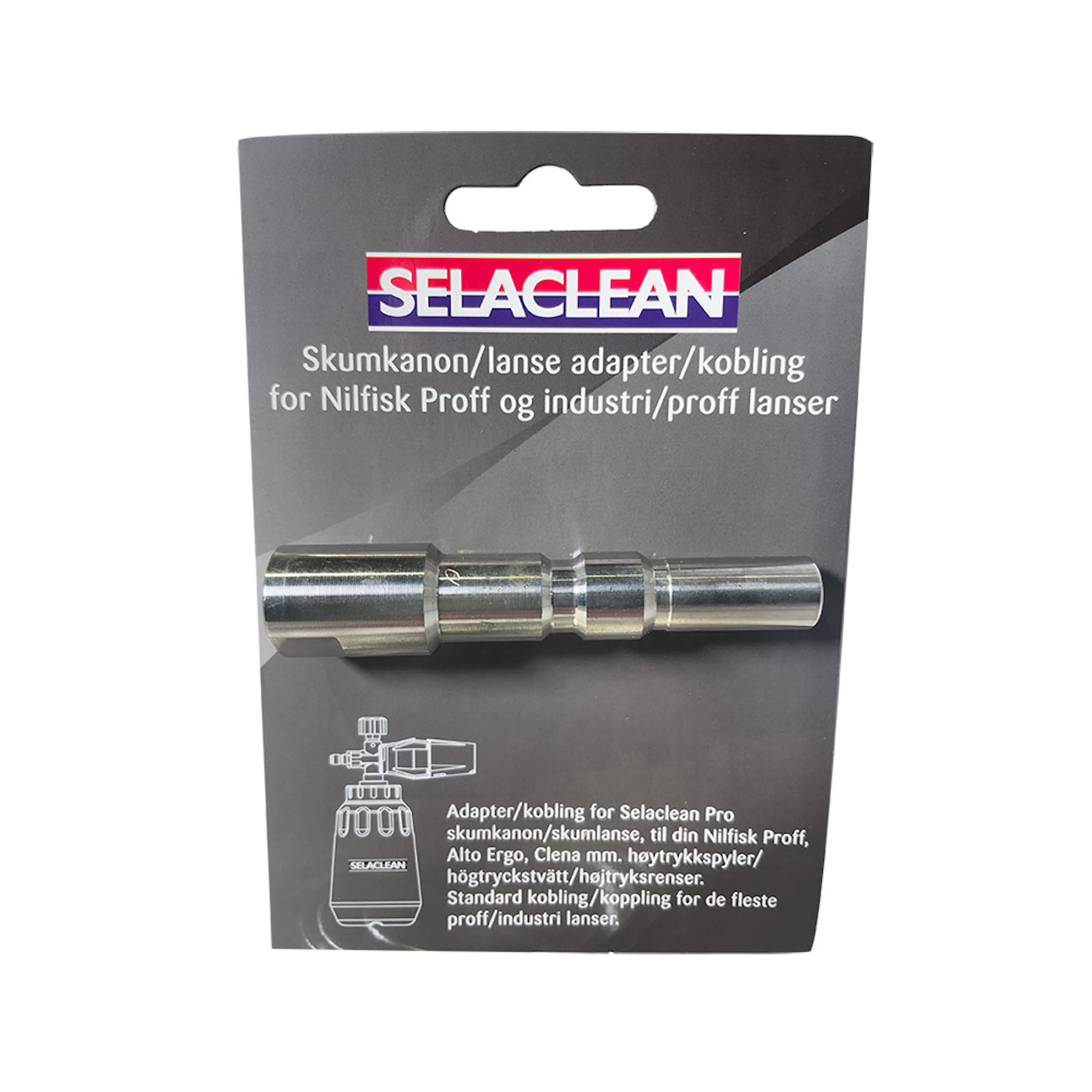 Högtryckskoppling Selaclean För Nilfisk Proffs & Industri/Proff-lansar Okq8 Tvätthall 1/4 tum inv