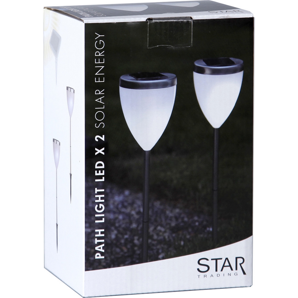 Solcells-pollare Star Trading Vigo 2-pack