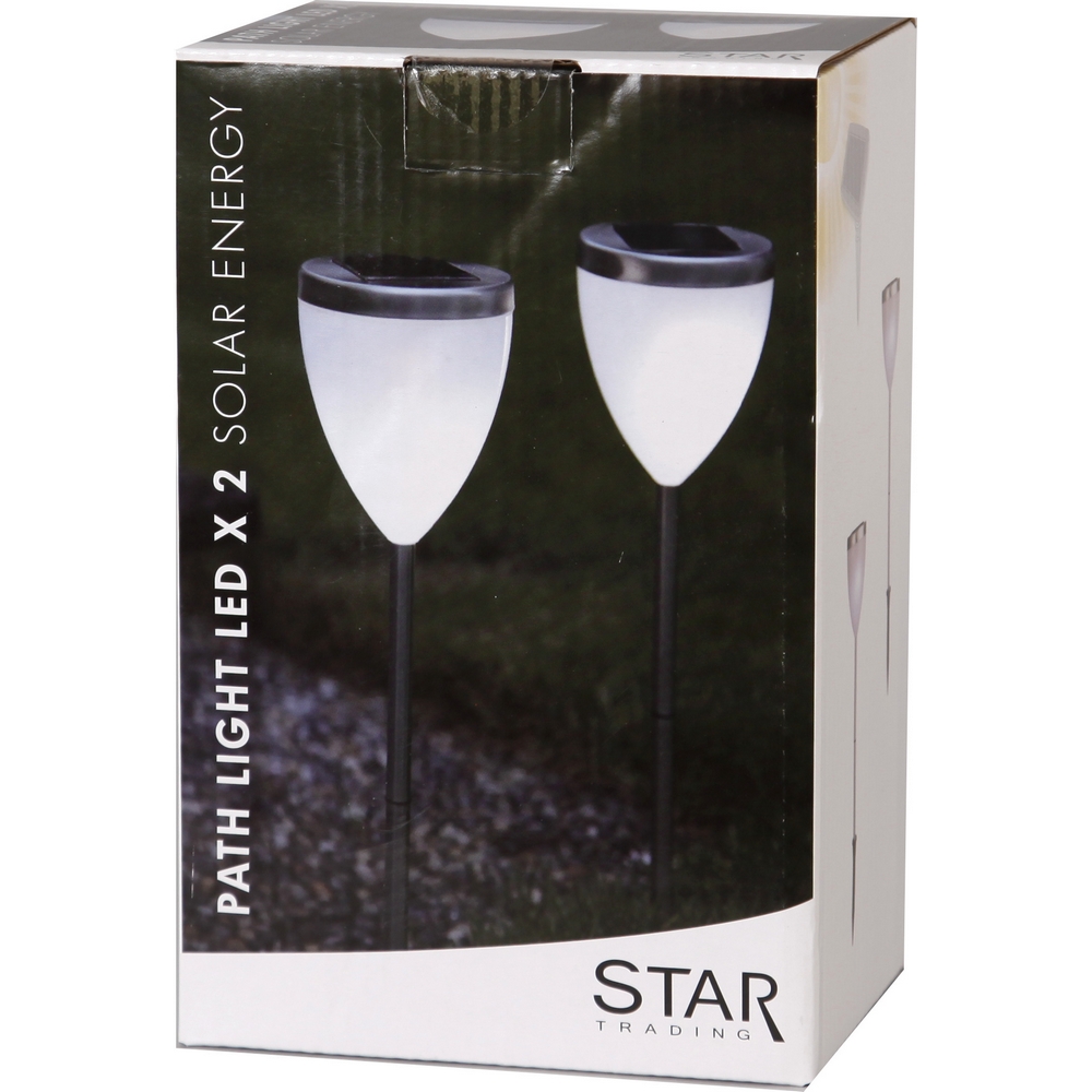 Solcells-pollare Star Trading Vigo 2-pack
