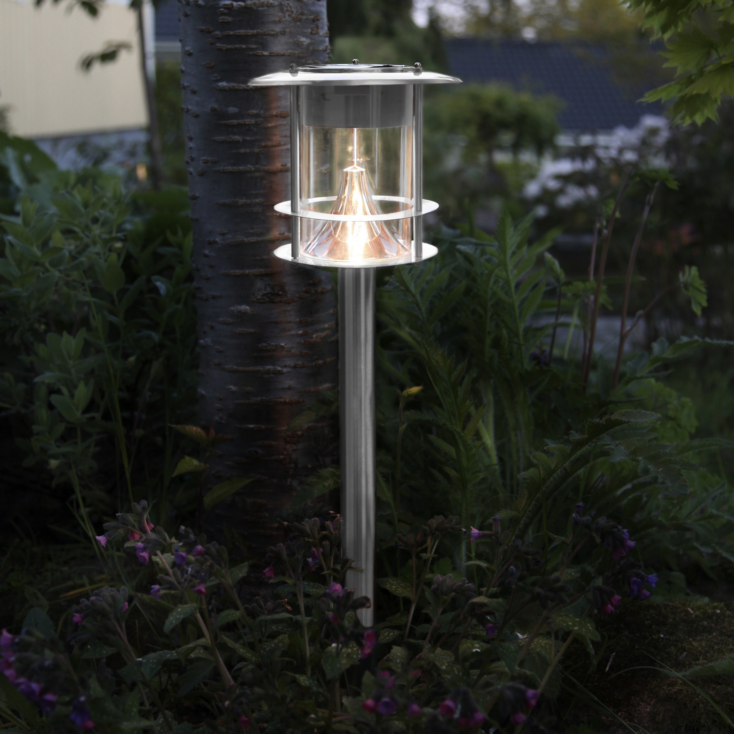 Solcells-pollare Star Trading Valencia Rostfritt Stål