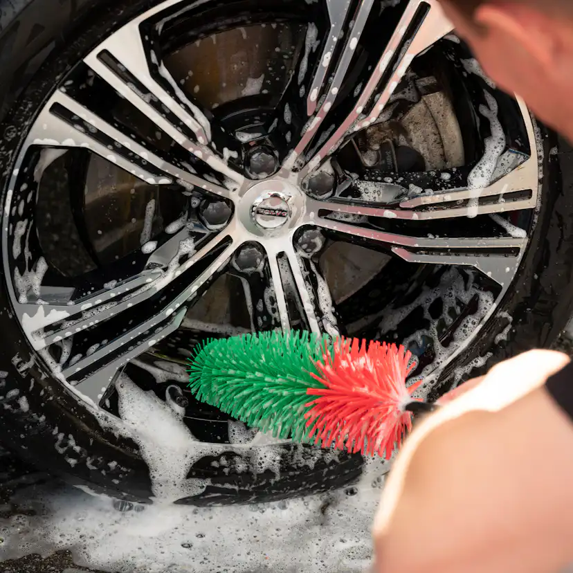 Handborste Vikan Fälgborste Stor Mjuk Ø105 mm 425 mm