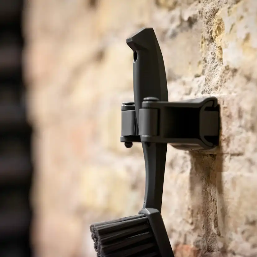 Gummibandshållare Vikan Väggupphäng Gummi Singelmodul Svart 82 mm