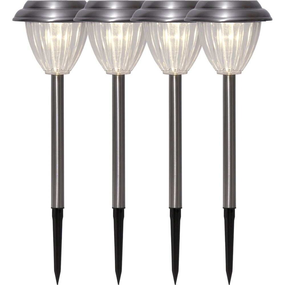 Solcellspollare Star Trading Palma LED Utebelysning med Sensor 4-pack