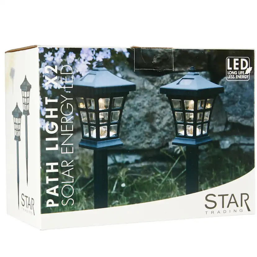 Solcells-pollare Star Trading Nippon 2-pack