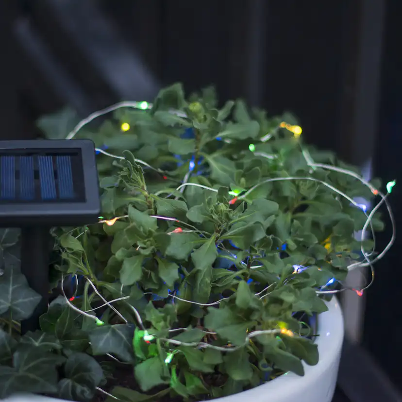 Solcells-ljusslinga Star Trading Dew Drop