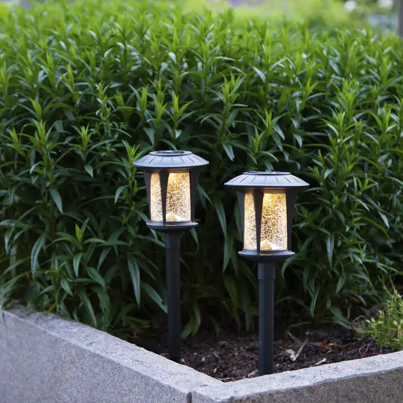 Solcells-pollare Star Trading Monaco 2-pack