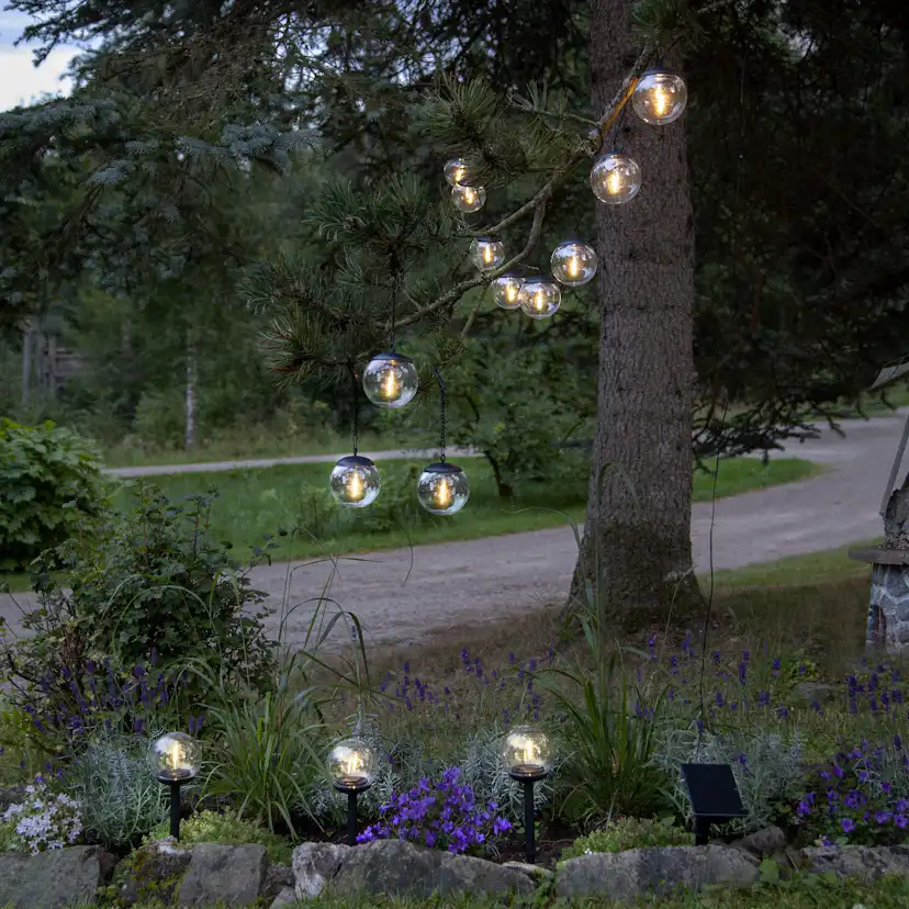 Solcellsdekoration Star Trading 3p Solc Dek GlobeHäng