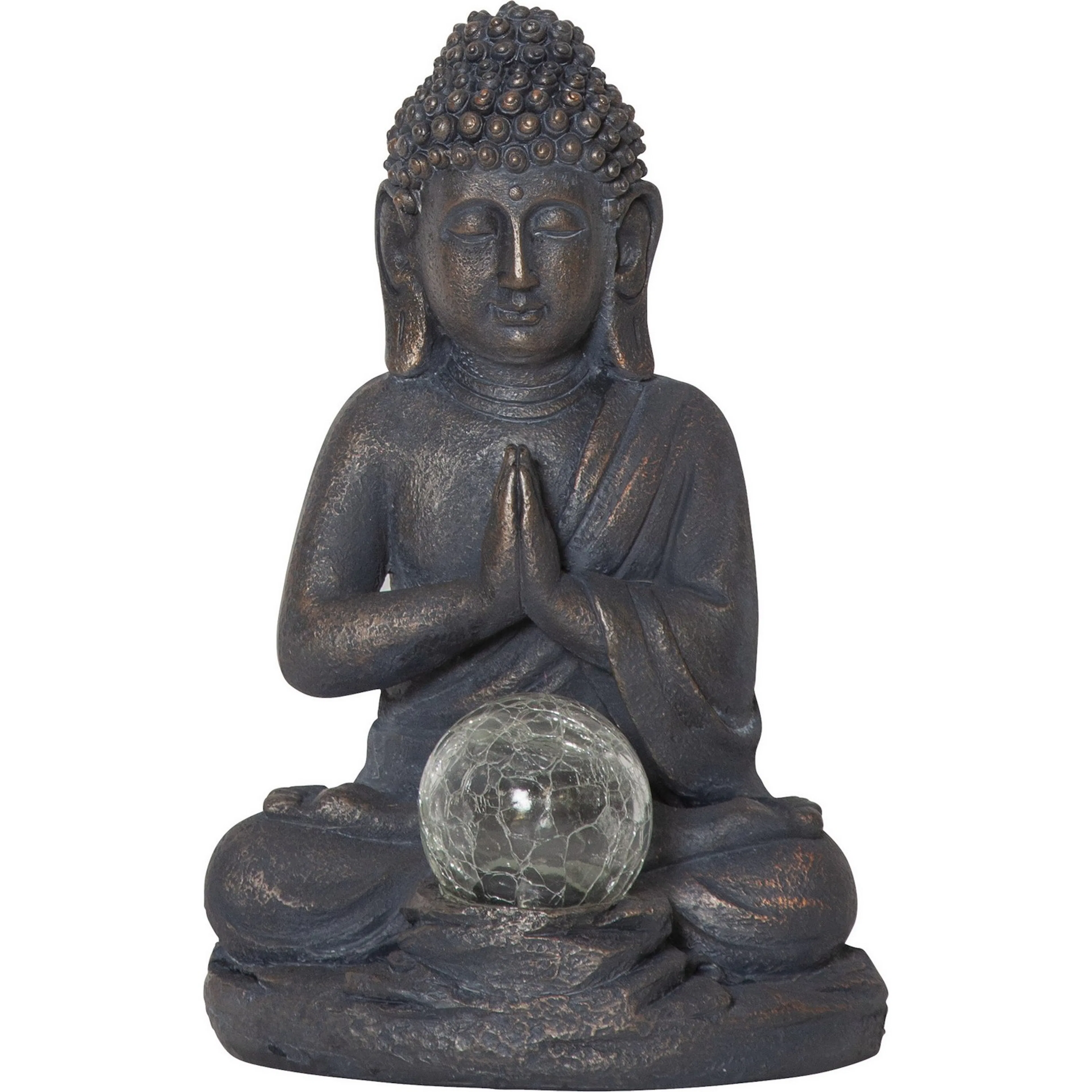 Solcellsdekoration Star Trading Buddha LED Solcellslampa med Sensor