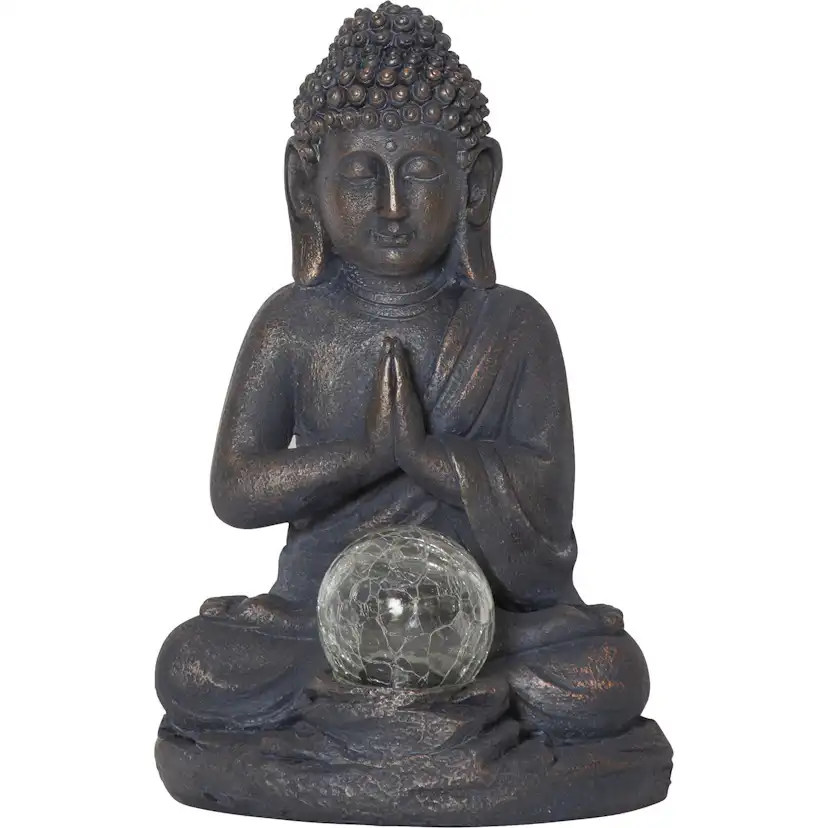Solcellsdekoration Star Trading Buddha LED Solcellslampa med Sensor