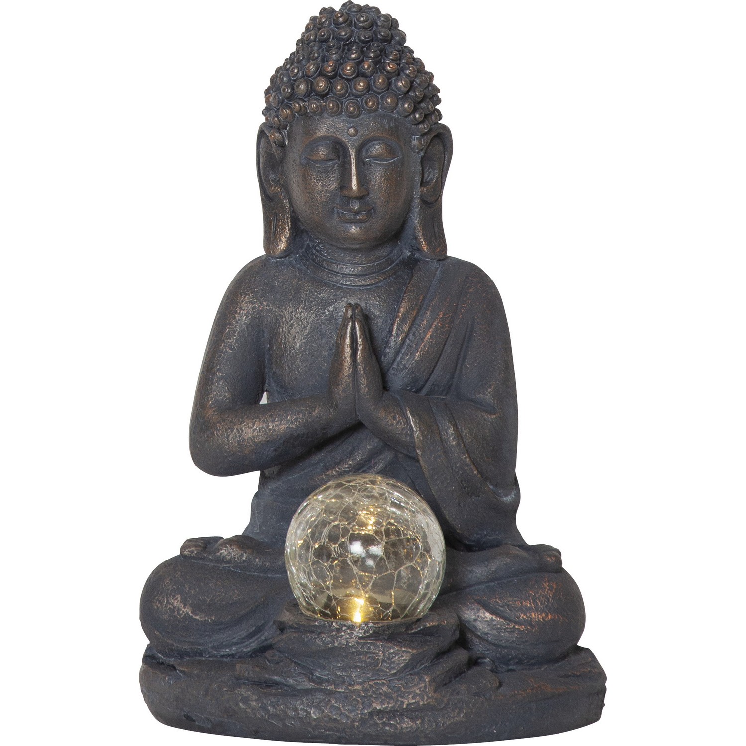 Solcellsdekoration Star Trading Buddha LED Solcellslampa med Sensor