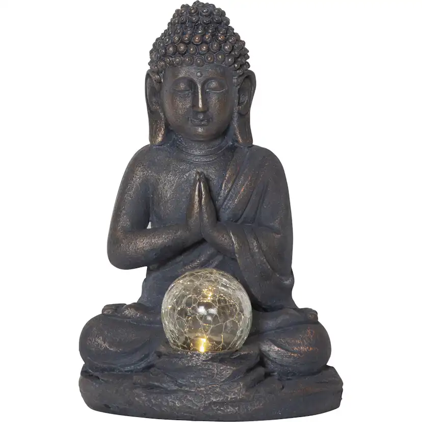 Solcellsdekoration Star Trading Buddha LED Solcellslampa med Sensor