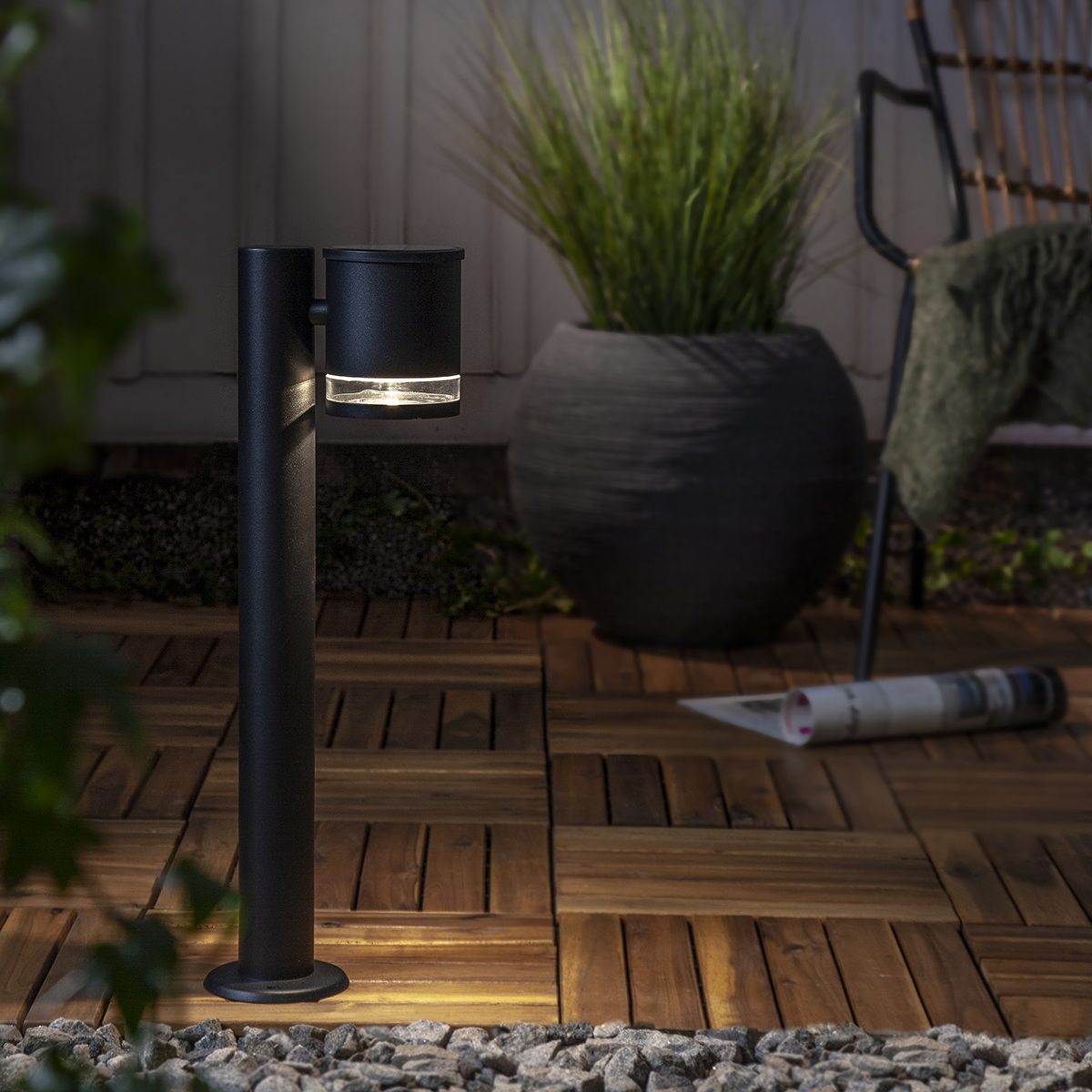 Solcell Pollare Star Trading Vienna LED