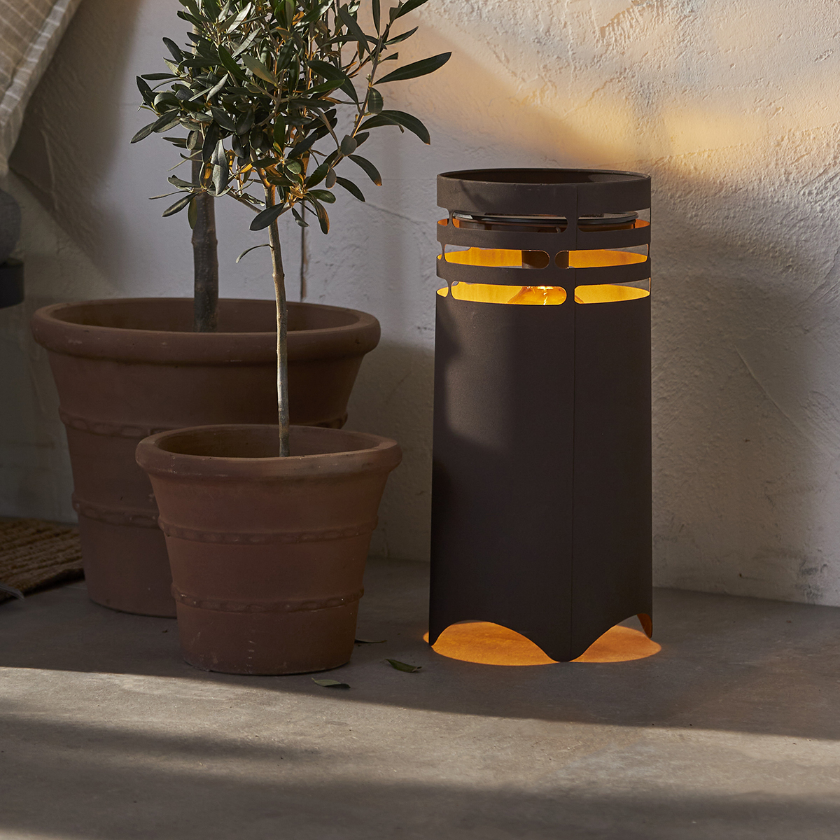 Solcellslampa Star Trading Dekoration Marron LED