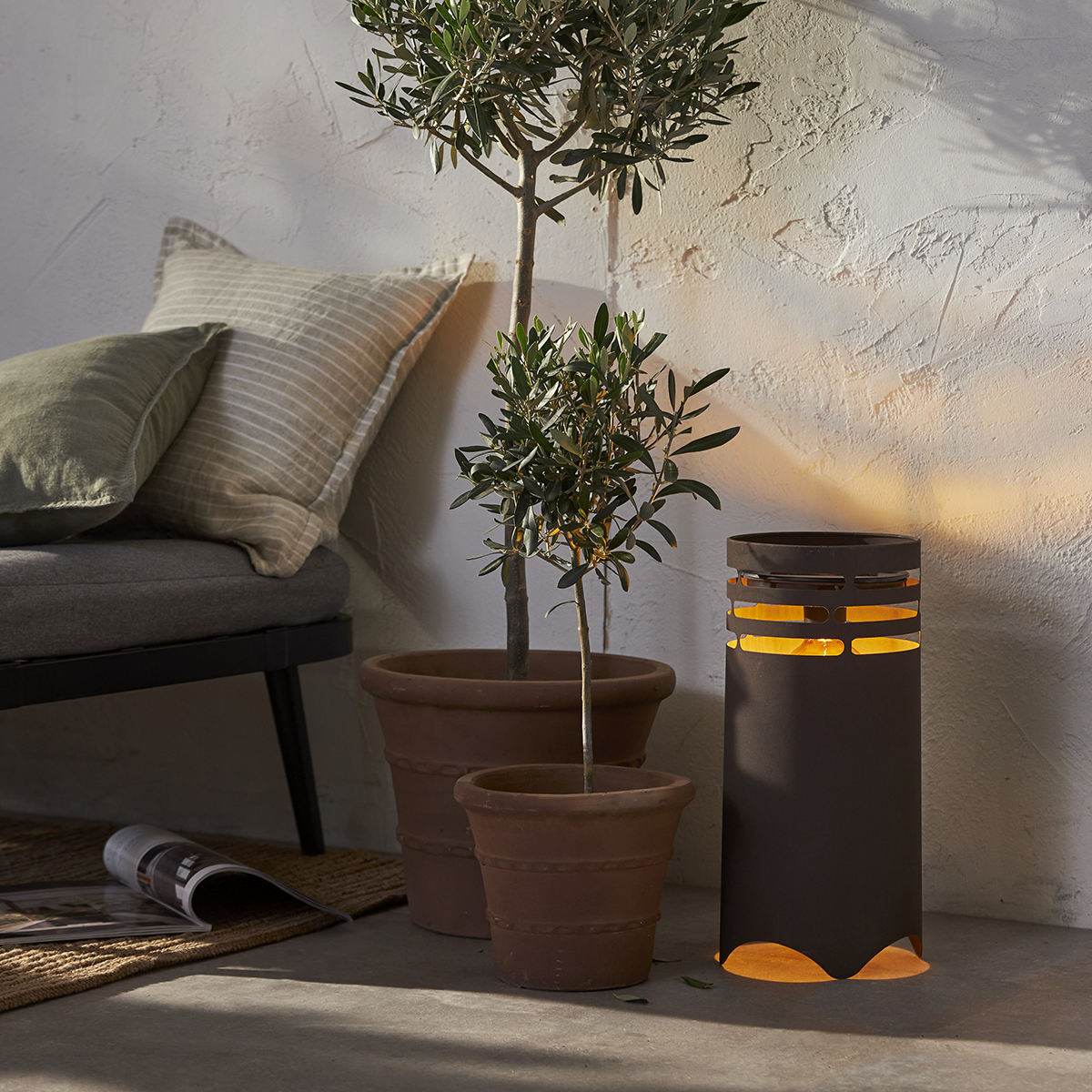 Solcellslampa Star Trading Dekoration Marron LED