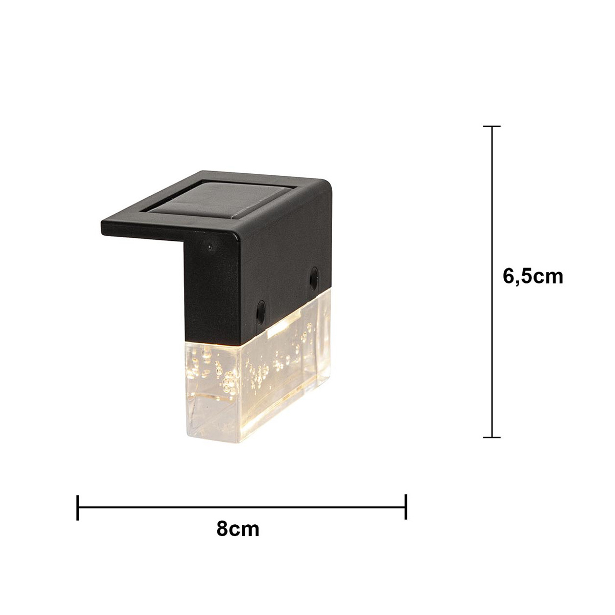 Solcellsbelysning Star Trading Vägglykta Bubbly Fence 4-pack LED