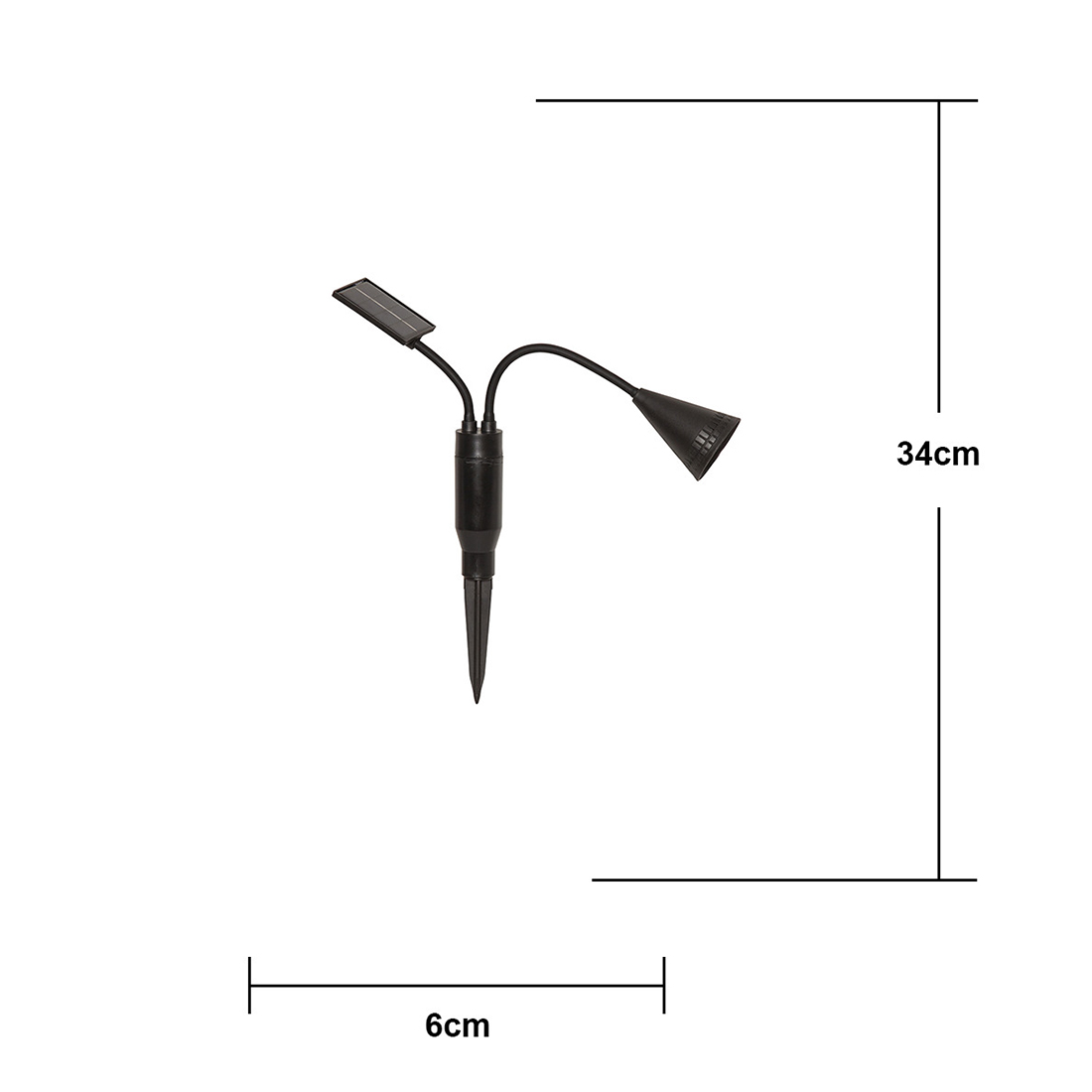 Solcell Spotlight Star Trading Powerspot LED 1st