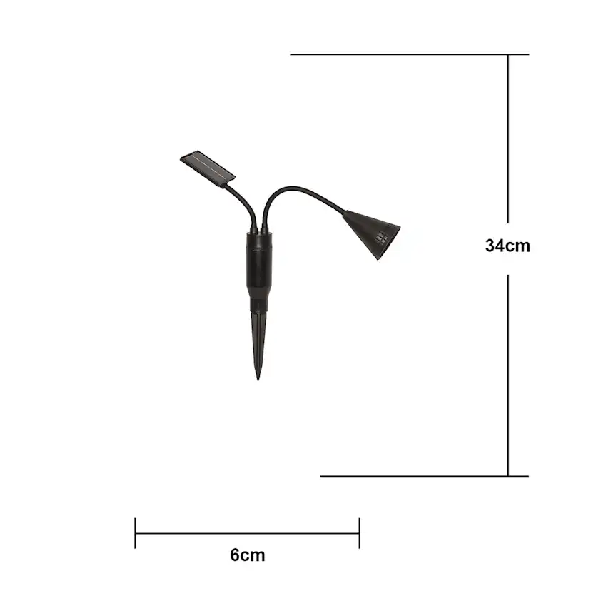 Solcell Spotlight Star Trading Powerspot LED 1st