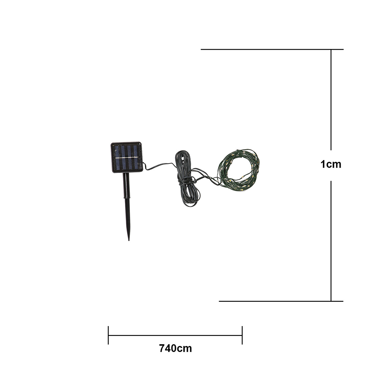 Solcell Ljusslinga Star Trading Dew Drop Micro 100st Mikro LED