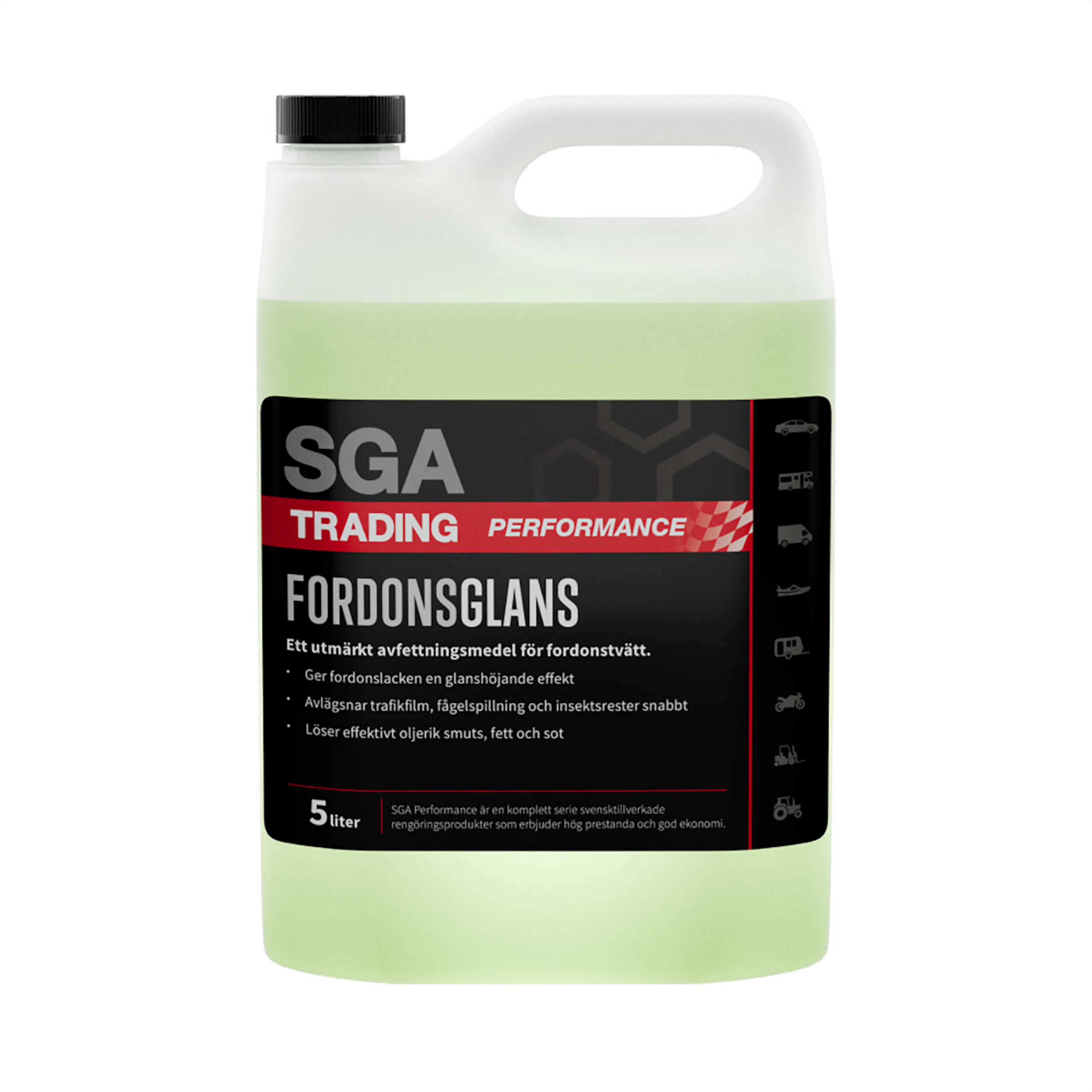 Alkalisk Avfettning SGA Performance Förtvätt Fordonsglans