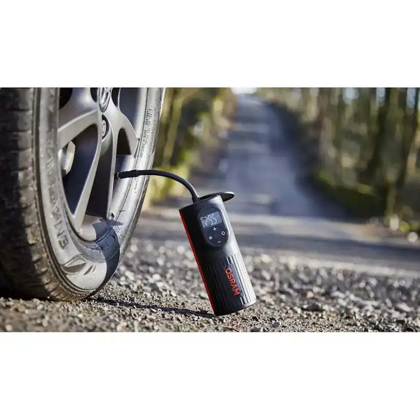 Kompakt Laddningsbar Osram Luftkompressor Tyreinflate 2000