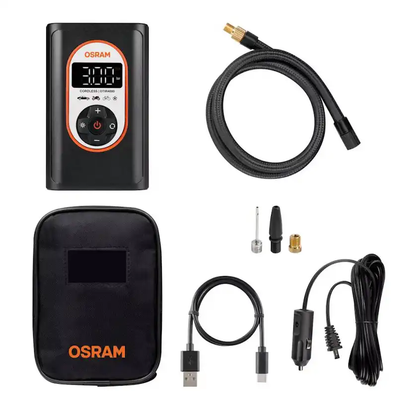 Laddningsbar Osram Luftkompressor Tyreinflate 4000