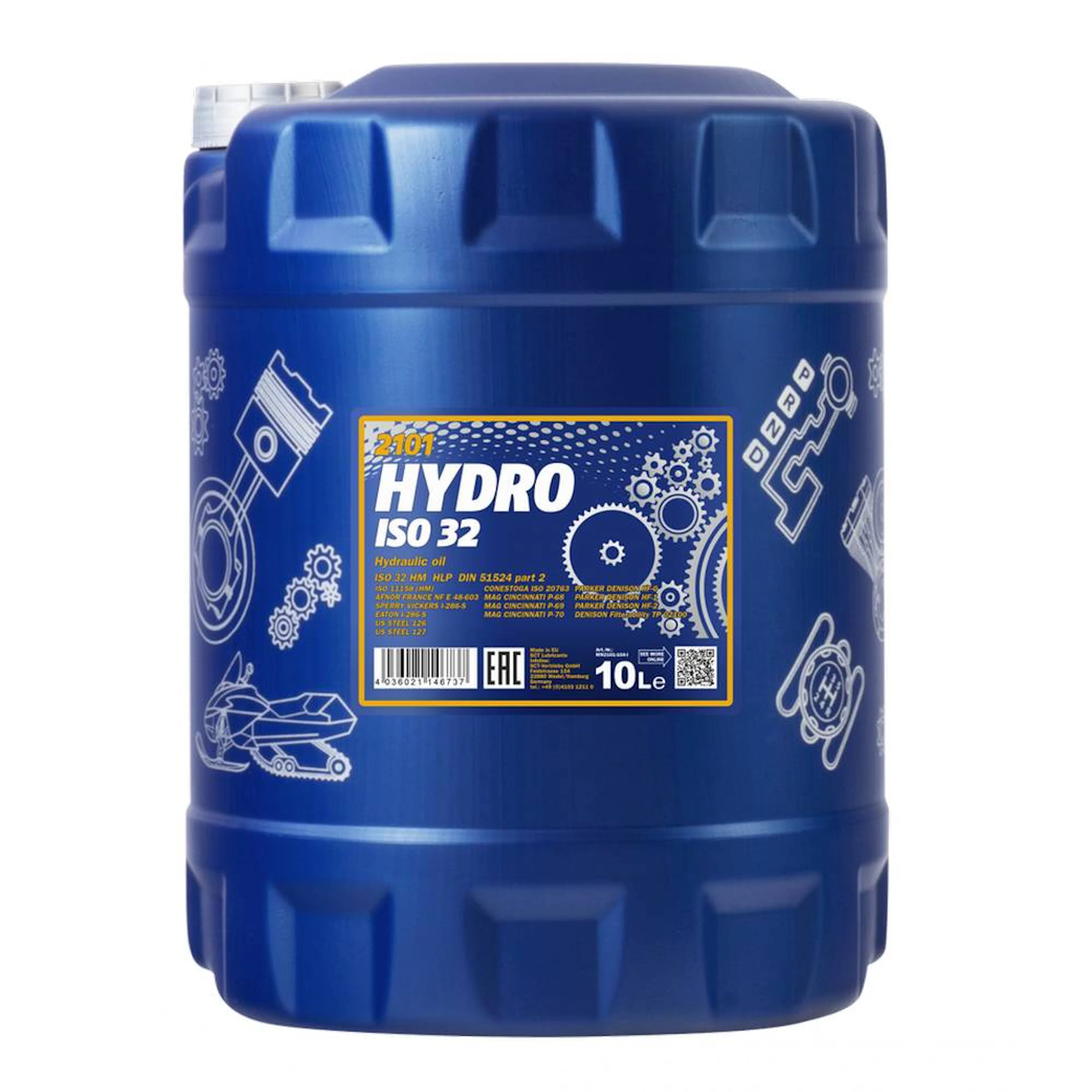 Hydralolja Mannol Mn2101 Hydro 32 - 10L Iso32 Din 51524-2