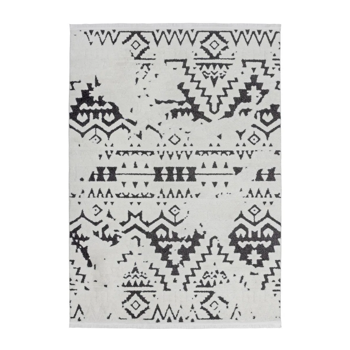Friezematta D-sign Port Lyt Vit/Svart