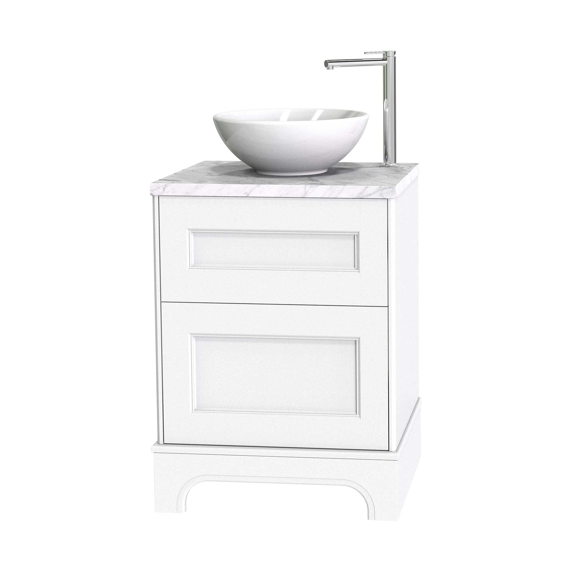 Tvättställsskåp Miller Badrum Kensington 60 med Lådor med Sockel för Bänkskiva