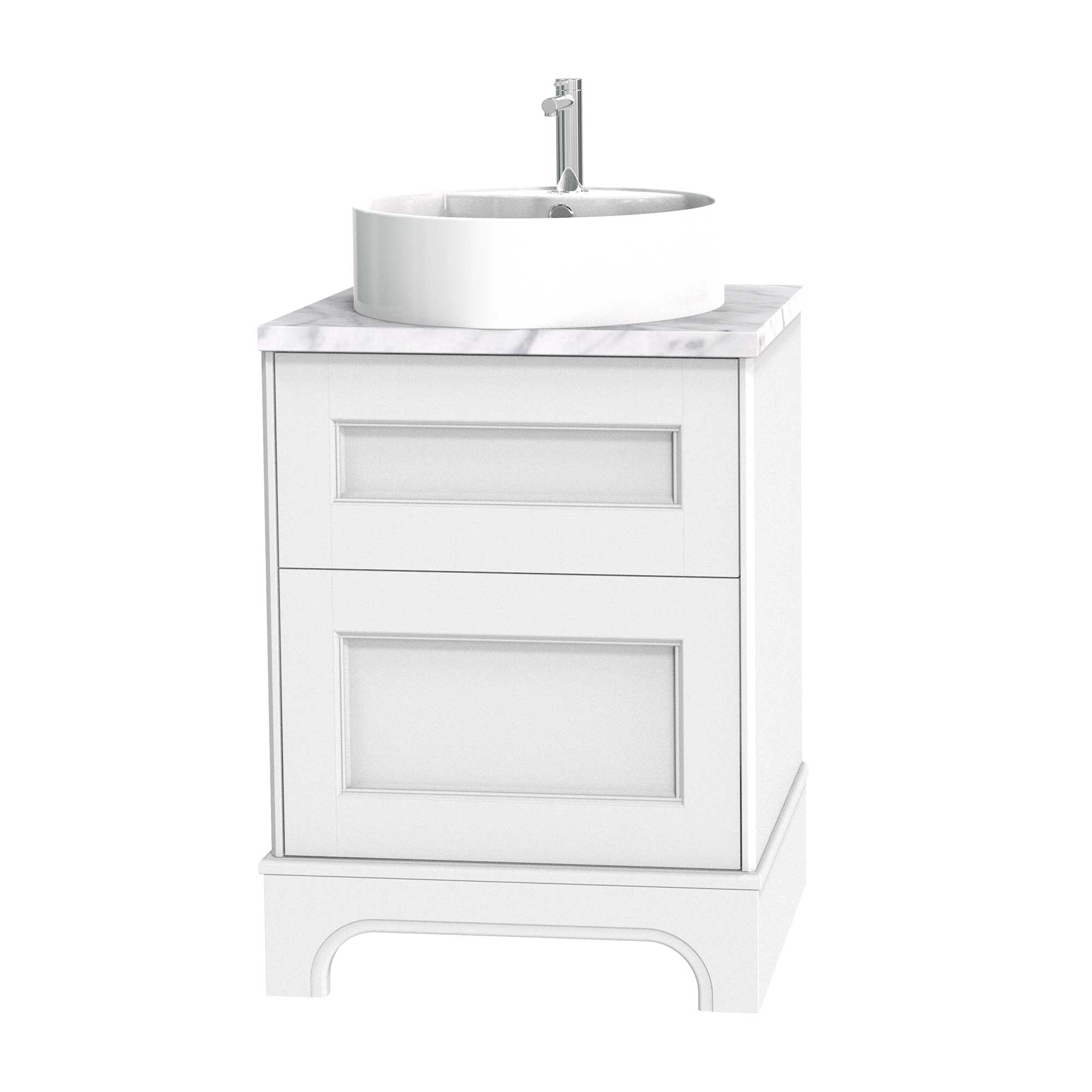 Tvättställsskåp Miller Badrum Kensington 60 med Lådor med Sockel för Bänkskiva