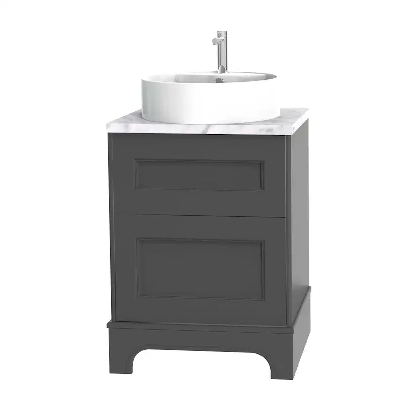 Tvättställsskåp Miller Badrum Kensington 60 med Lådor med Sockel för Bänkskiva