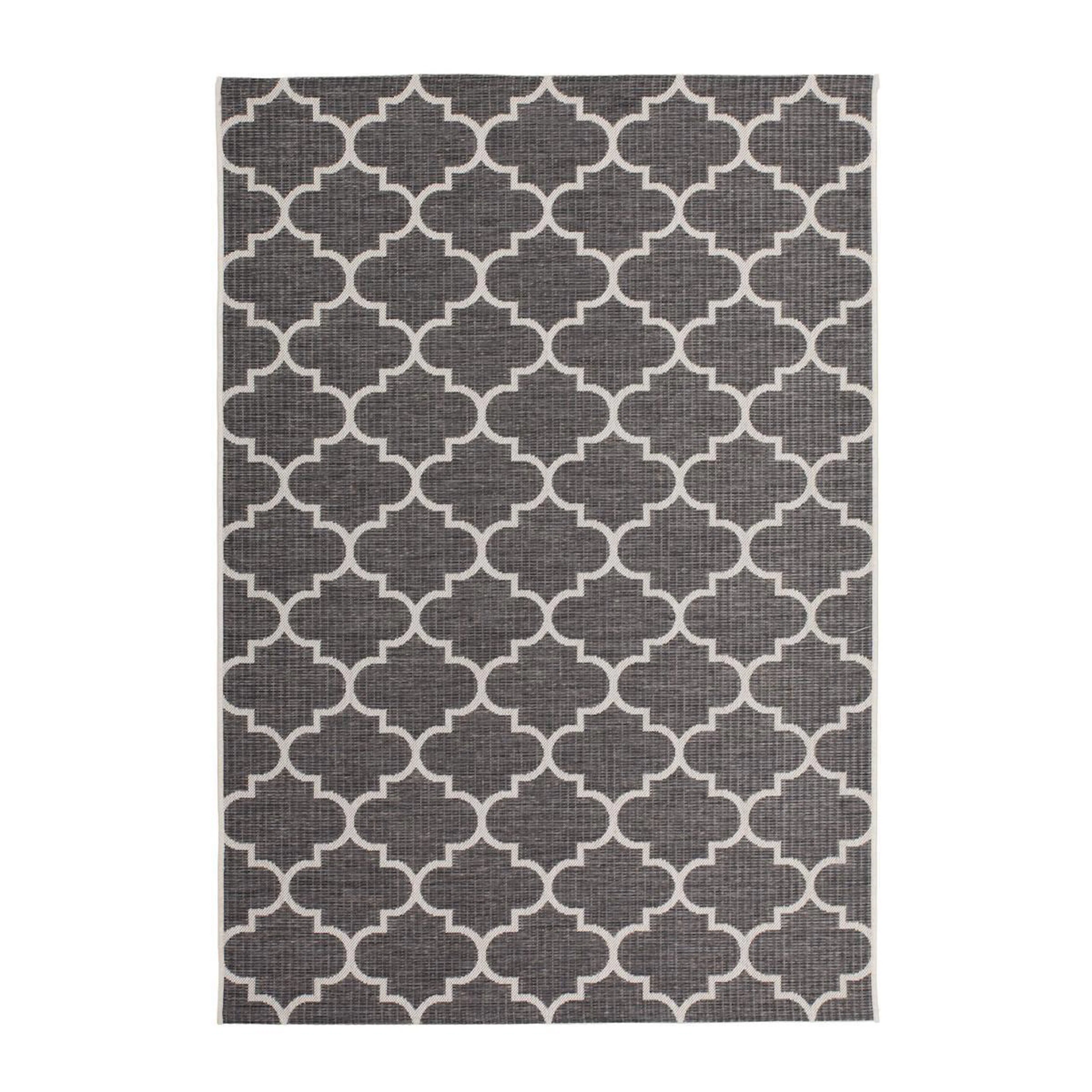 Flatvävd matta D-sign Lontrance Grå