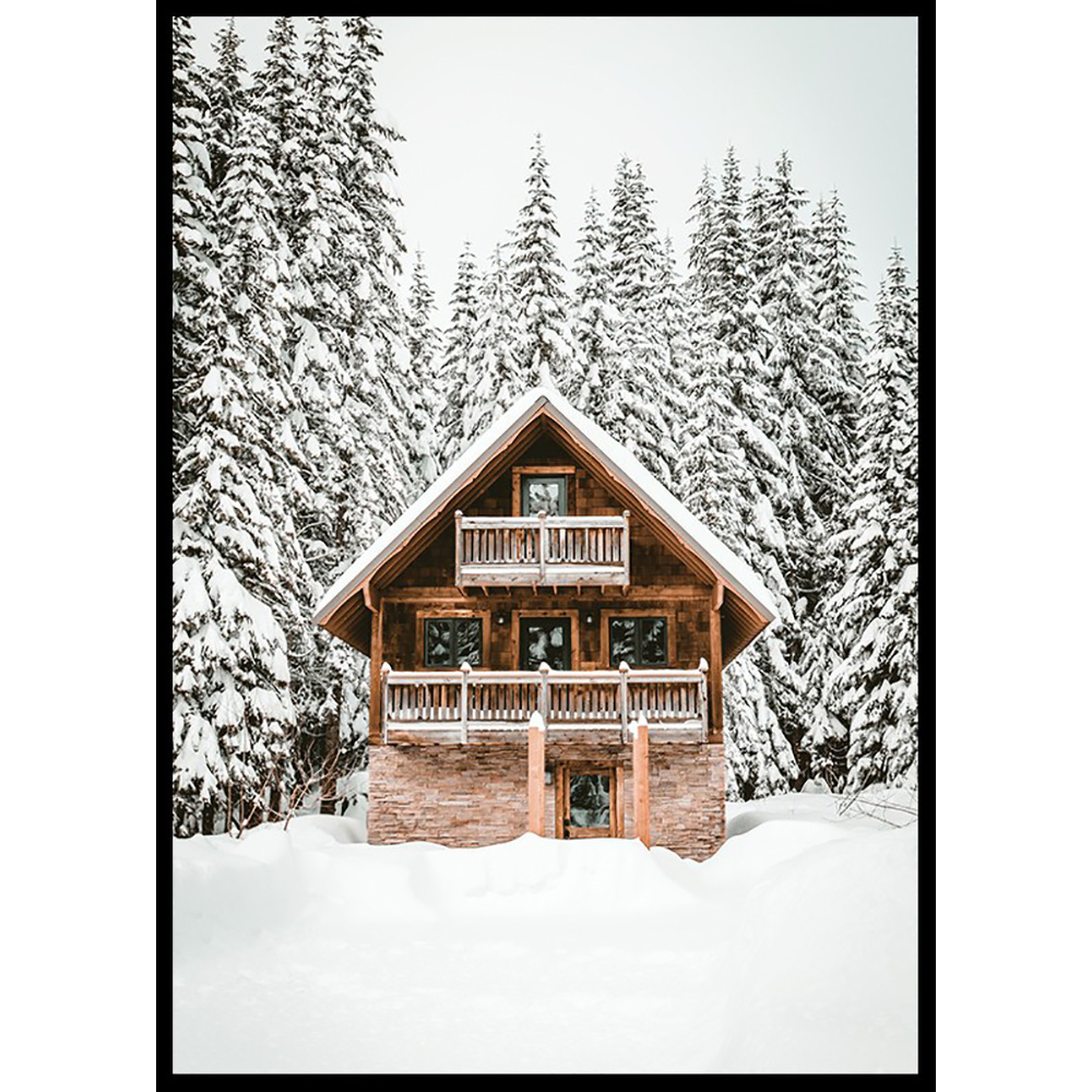 Poster Gallerix Cabin In Snow No4
