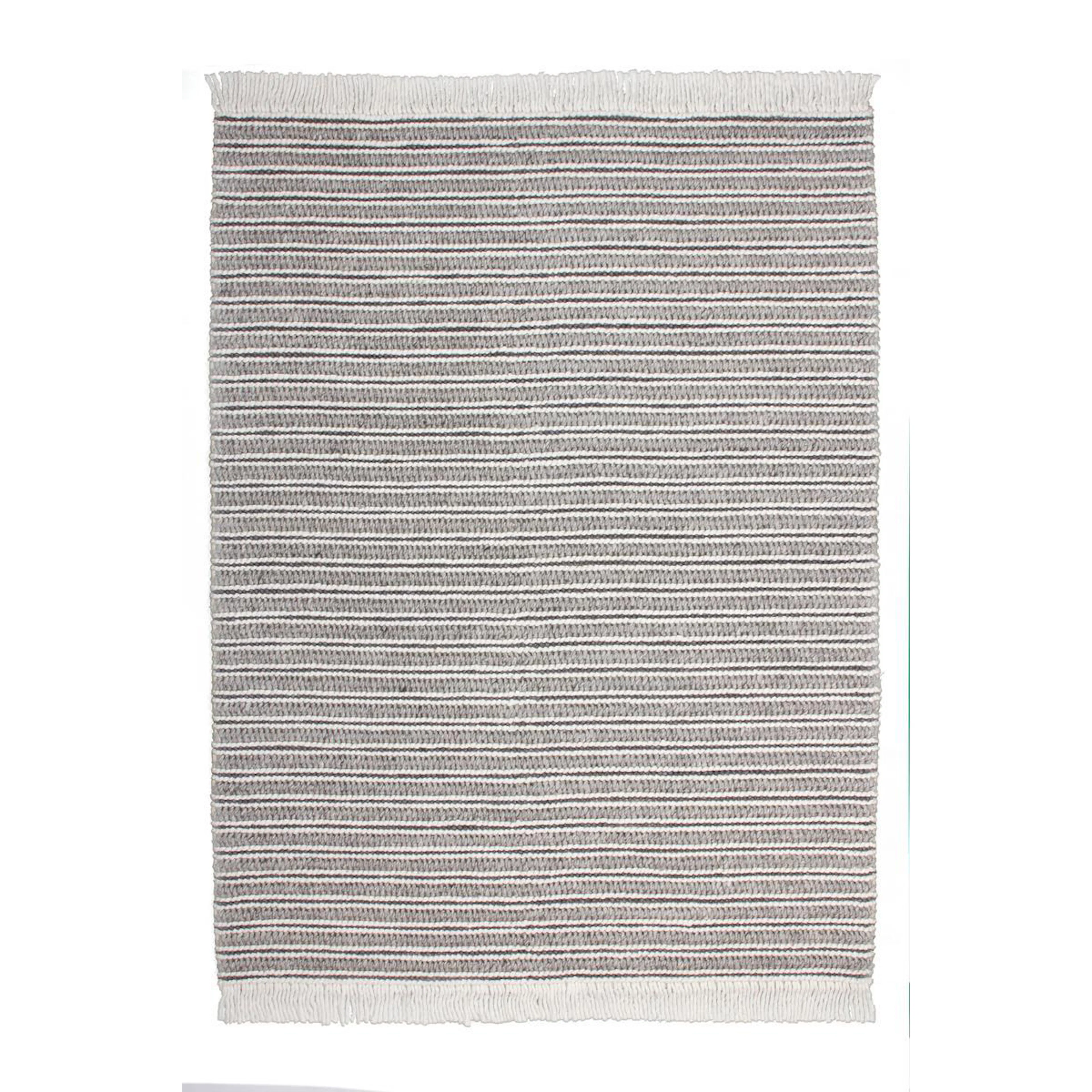 Handvävd matta D-sign Tonsiouxford Sysut Grå