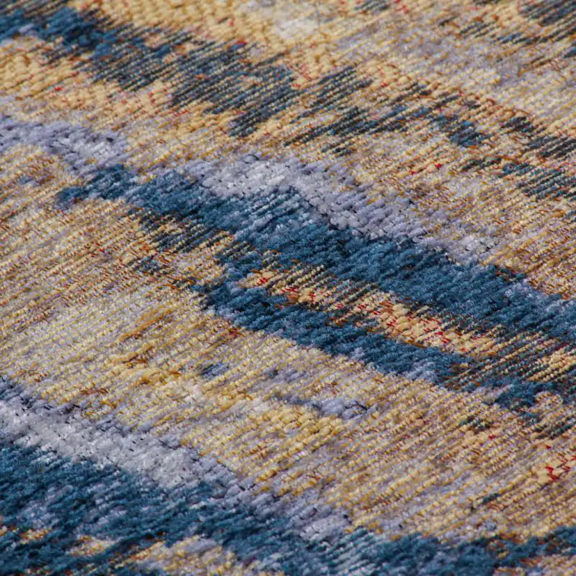 Flatvävd matta D-sign Worthu Heu Beige/Blå