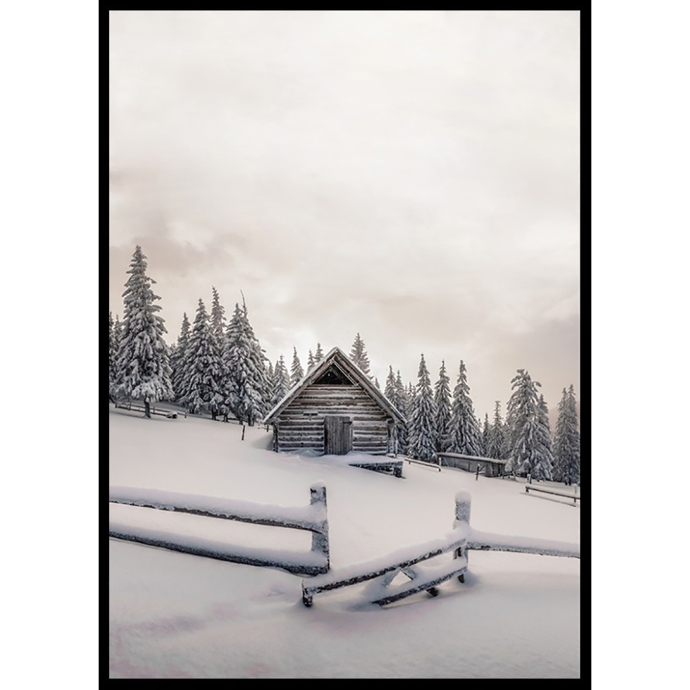 Poster Gallerix Cabin In Snow