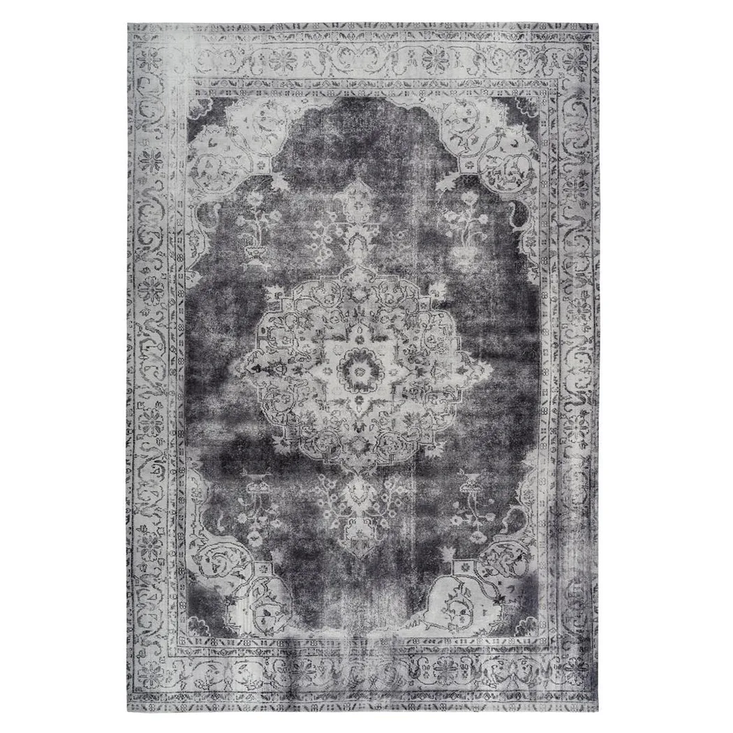 Flatvävd matta D-sign Auley Side Ljusgrå