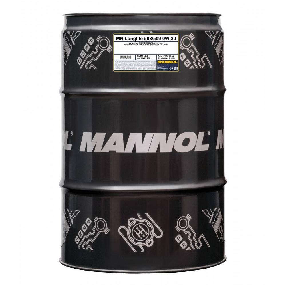 Motorolja Mannol Longlife 508/509 0W-20 208L