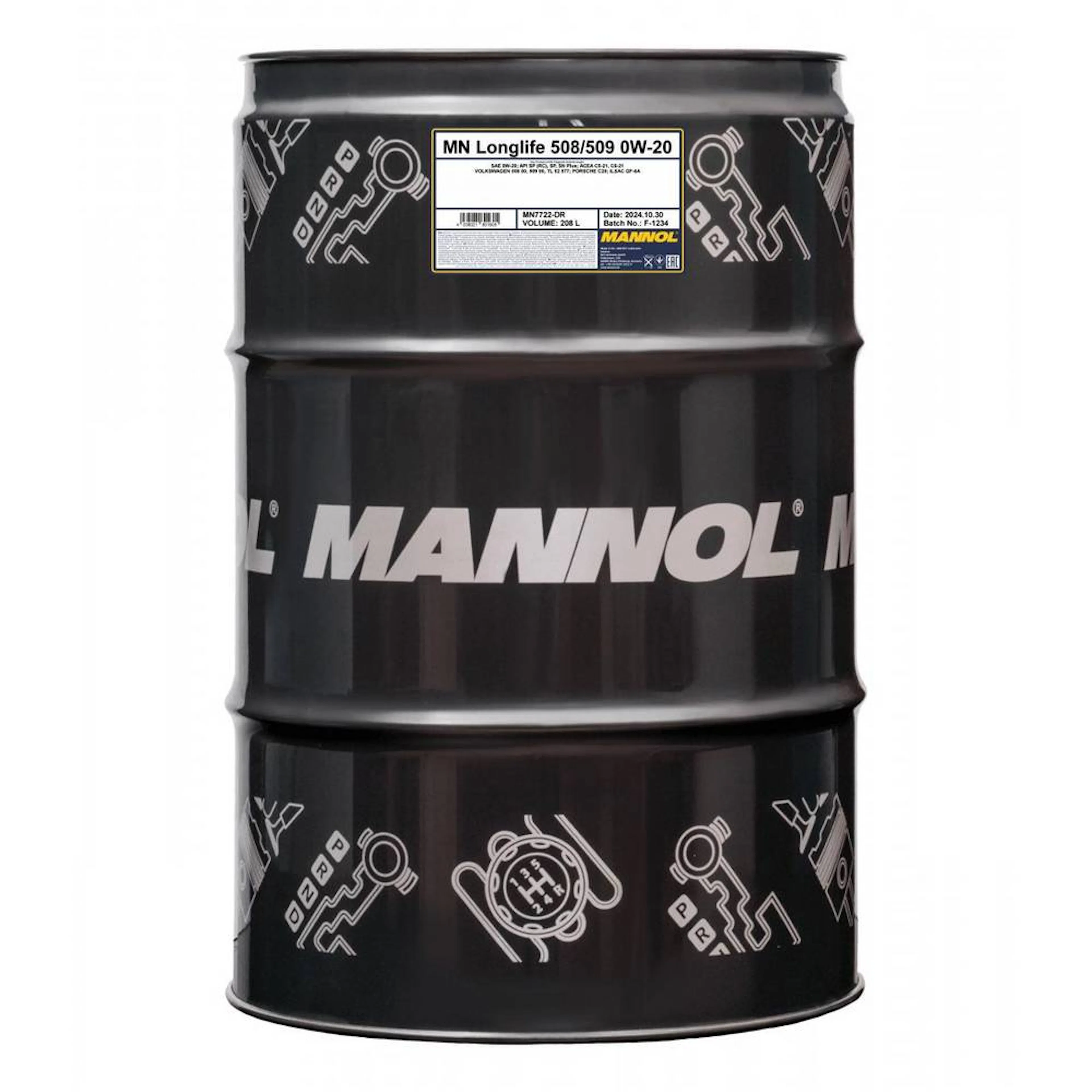 Motorolja Mannol Longlife 508/509 0W-20 208L