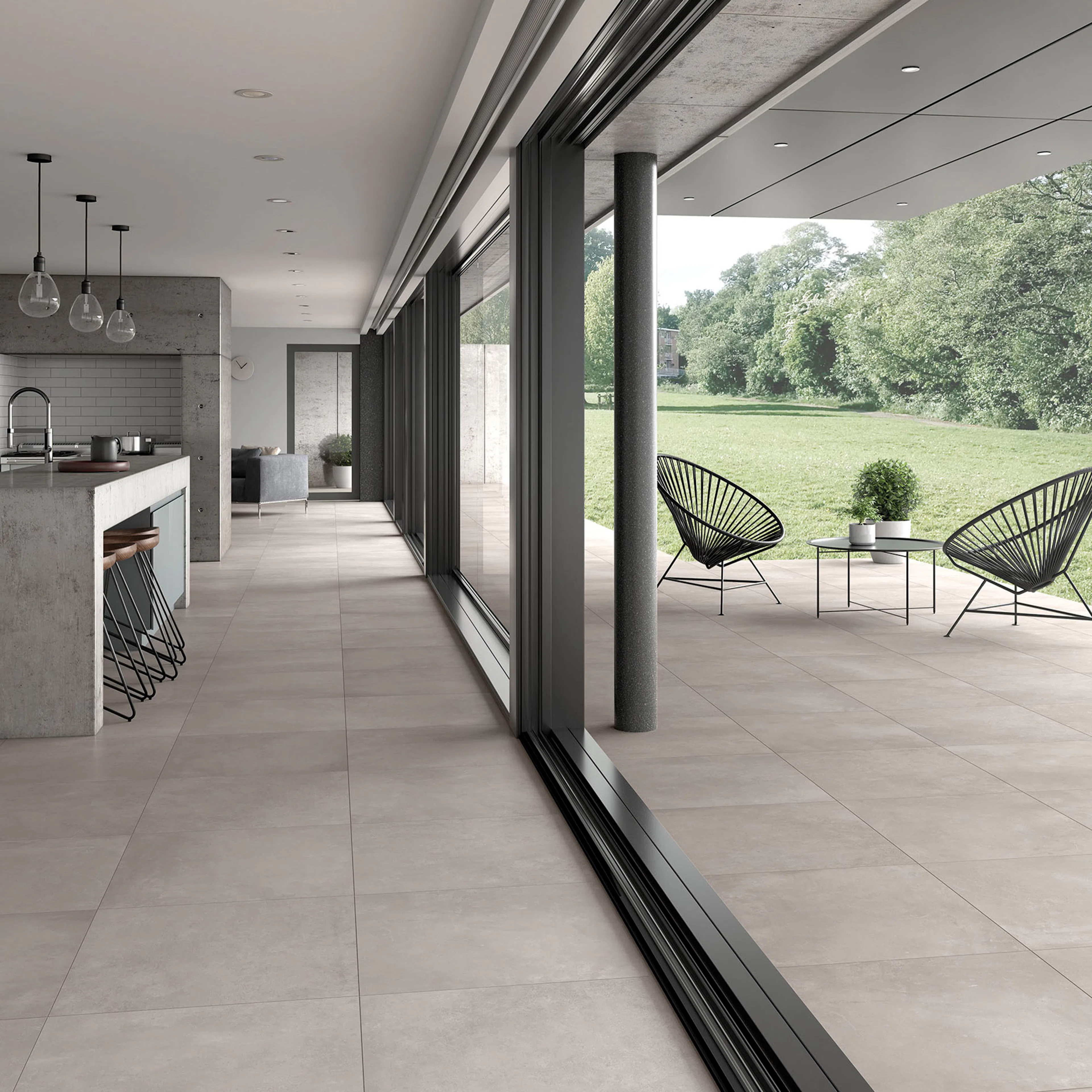 Klinker Arredo Flow Cement Ash 60x60 cm